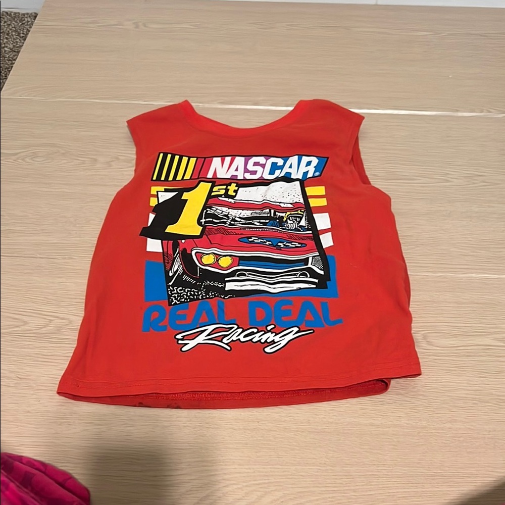 NASCAR Kids Racing Tank Top - Red and Yellow